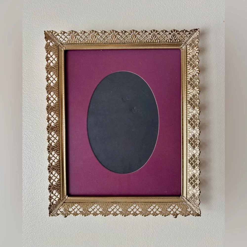 Vintage Gold Rimmed Photo Frame - Picture 4 of 6